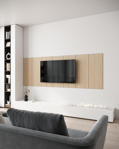 Media Wall Panels - Minimalist Wood Wall Panels for TV Backdrop