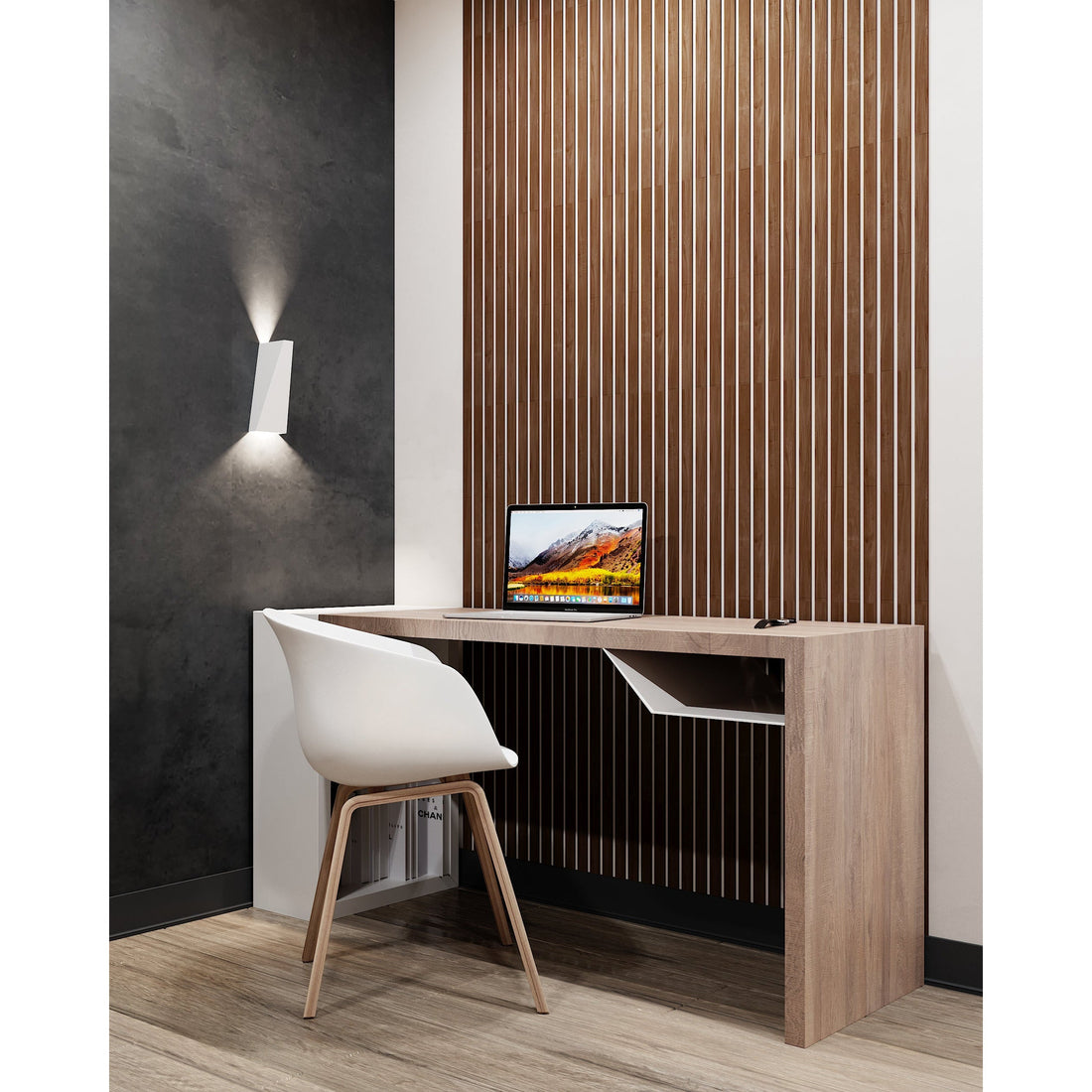 Narrow Walnut Wooden Wall Slats, 24 pcs in box. Artvoom Wall Decor panels by Artvoom – wood decor