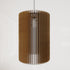 Narrow wooden pendant lights made of slats panels by Artvoom – wood decor