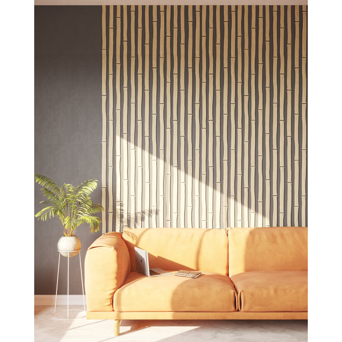 Natural Oak Bamboo Panel Wall Slats, 24 pcs in box. Artvoom Wall Decor. panels by Artvoom – wood decor