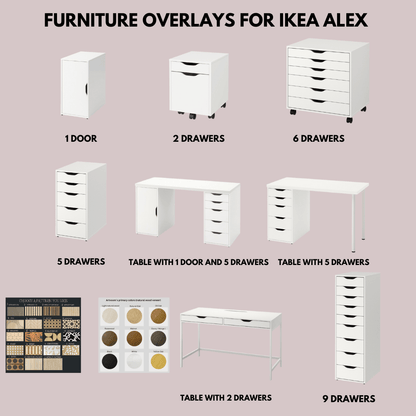 Overlay wooden panels for decorating ikea dresser alex with pattern panels by Artvoom – wood decor