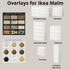 Overlay wooden panels for decorating ikea malm dresser with pattern panels by Artvoom – wood decor