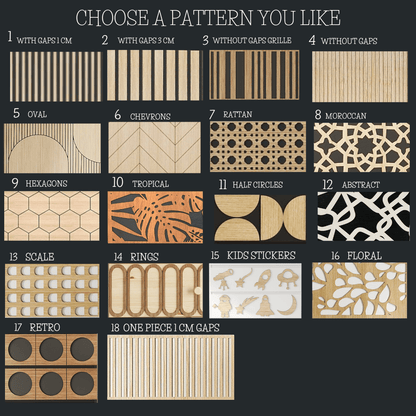 Overlay wooden slats panels for decorating ikea storklinta dresser panels by Artvoom – wood decor