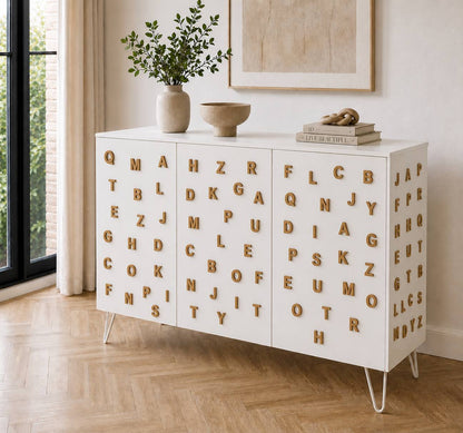 Drawer &amp; Cabinet Door Panels, Self Adhesive Geometric Wood Shapes for DIY Cabinet Decor