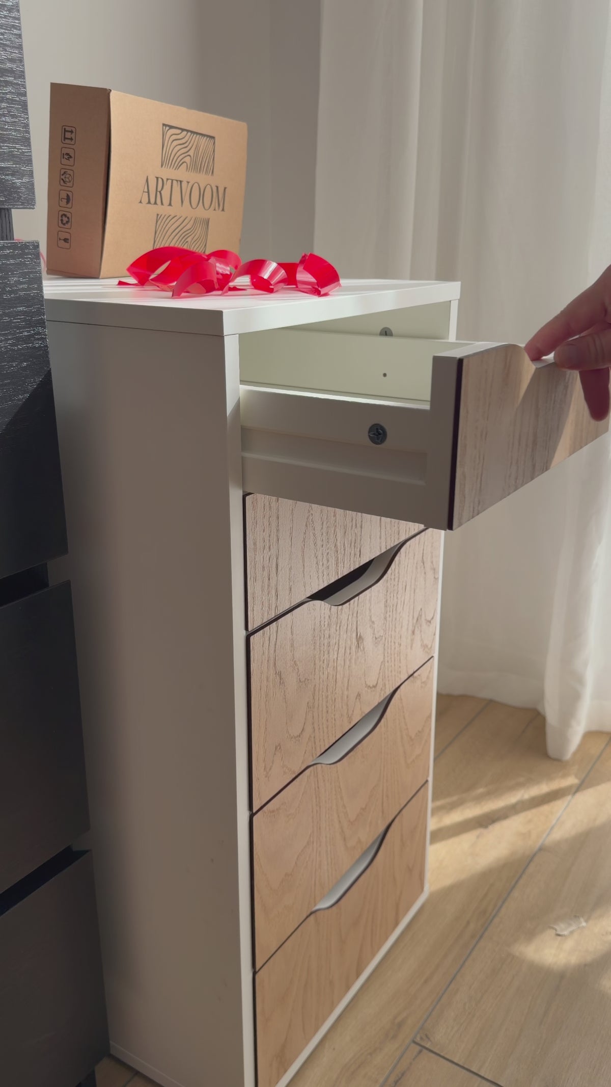 IKEA Alex Holzauflagen – Gemusterte Paneele für Schubladenfronten