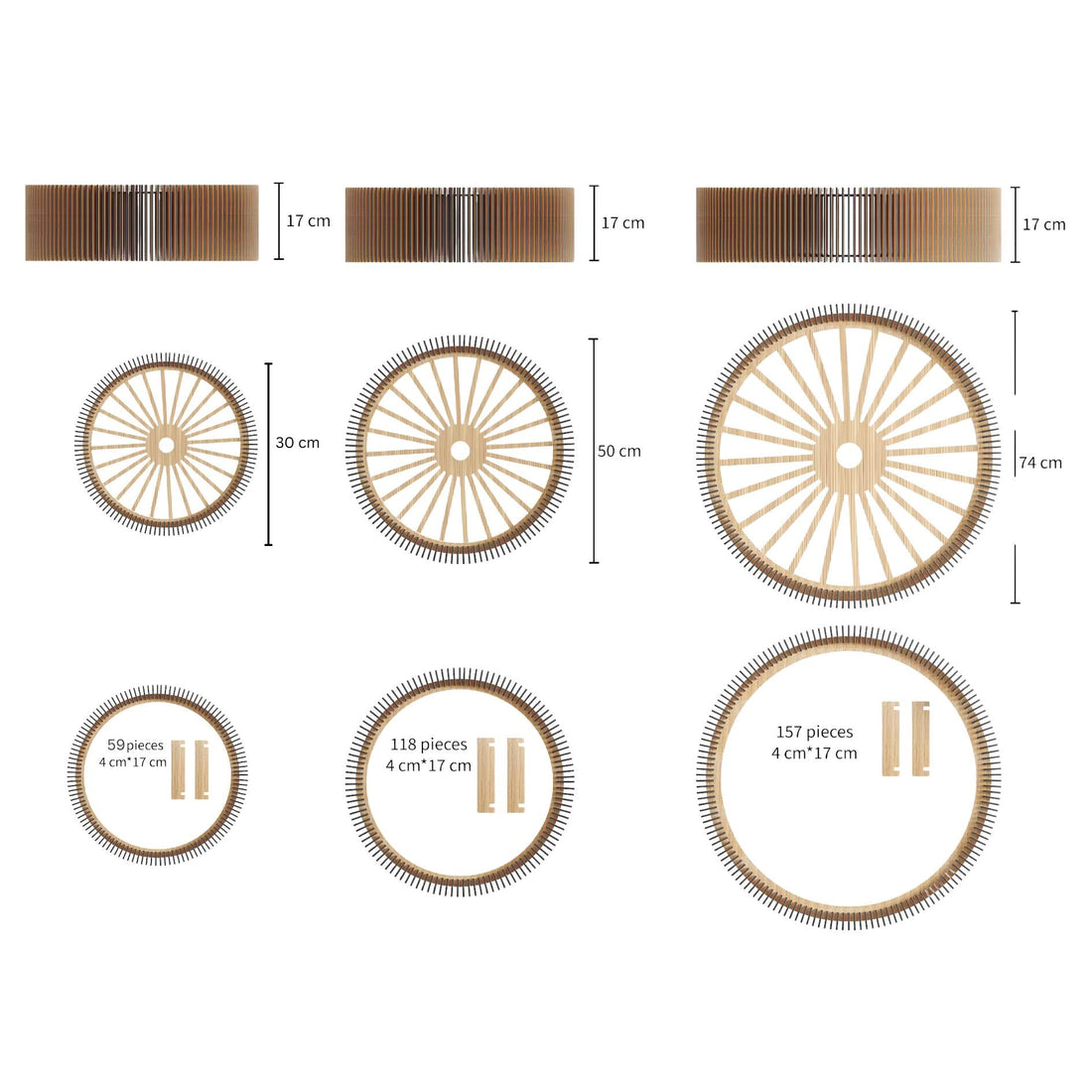 Wooden Pendant Fixture – Modern Designer Slats Chandelier panels by Artvoom – wood decor